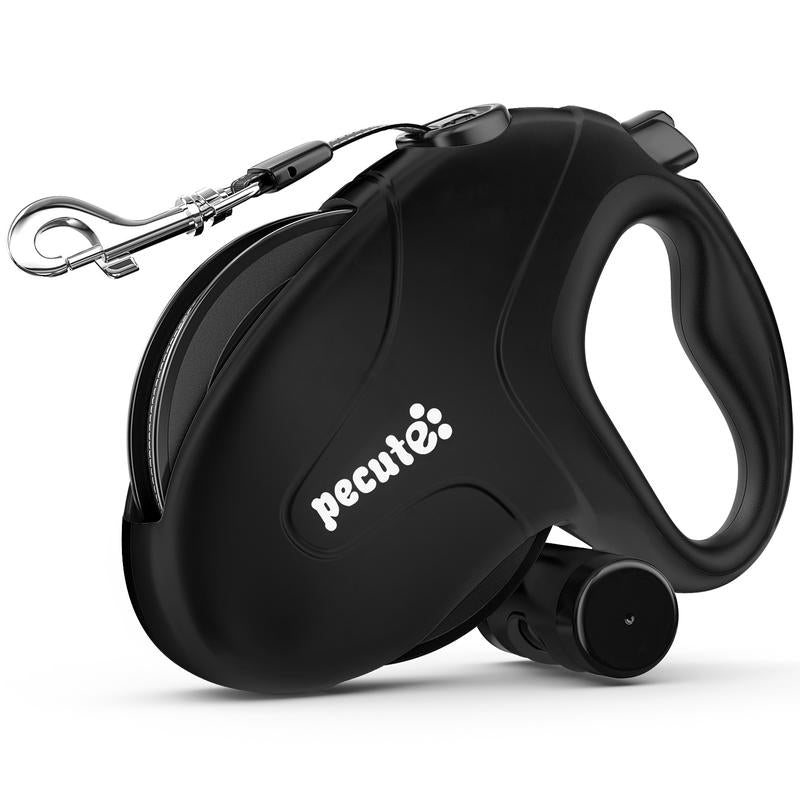 Pecute 32Ft Retractable Dog Leash with Reflective Strips