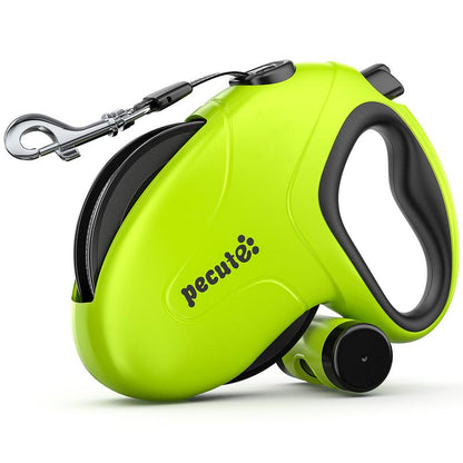 Pecute 32Ft Retractable Dog Leash with Reflective Strips