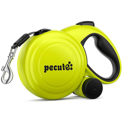Pecute 32Ft Retractable Dog Leash with Reflective Strips