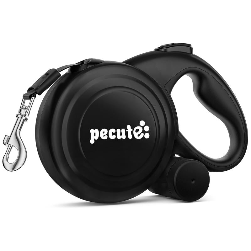 Pecute 32Ft Retractable Dog Leash with Reflective Strips