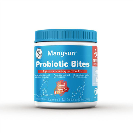 Probiotics for Dogs&Cats,Digestive Enzymes for Gut Flora, Digestive Health, Diarrhea & Bowel Support,Dog&Cat Supplement Soft Chew for Pet Immune System